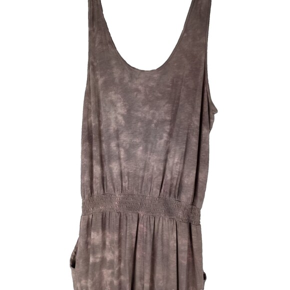 Aerie Mauve Brown Tie-dye Jumpsuit Size Large Comfy Loungewear Casual Bohemian - Picture 3 of 11